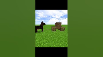 Minecraft : Super Easy Horse Car | Tutorial #shorts #minecraft #mcpe #tutorial
