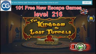 101 Free New Escape Games level 216 - Kingdom of Lost Tunnels - Complete Game screenshot 2