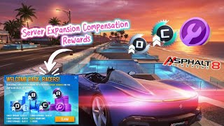 Asphalt 8, Compensation Rewards for Server Expansion, Do you guys receive this on your Account? 🤔