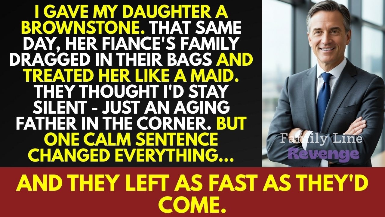 I Gave My Daughter a Brownstone but Her Fiancé’s Family Tried to Take It. One Line Sent Them Packing