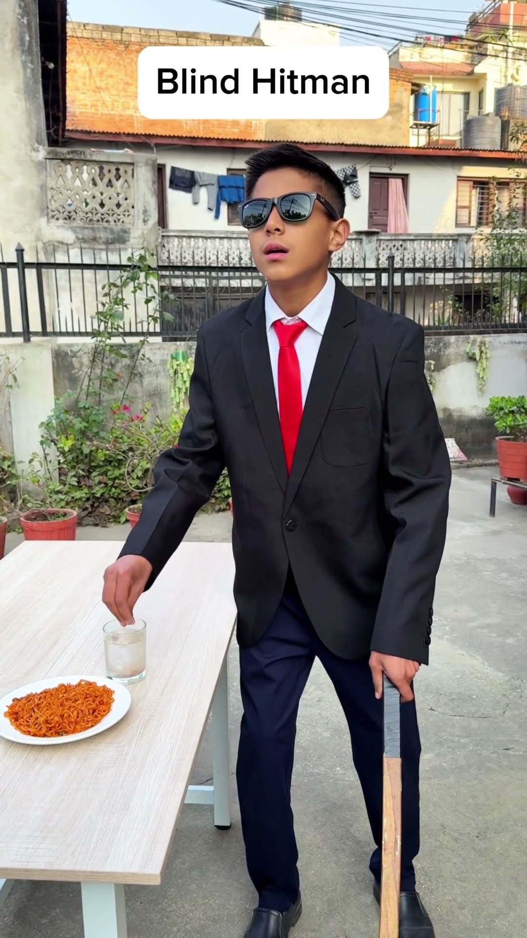 When You’re a Hitman But You’re Blind ?? #sigmamom #funny #shorts