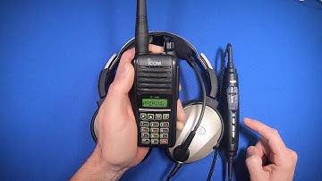 How to pair the Icom A16 aviation radio to a Bluetooth device