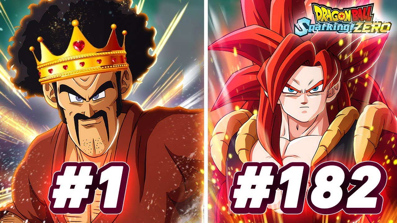 Dragon Ball: Sparking! ZERO - ALL 182 CHARACTERS RANKED! - YouTube