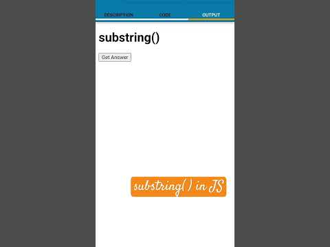 substring( ) in