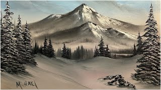 Grandeur of Winter-  Landscape Oil Painting