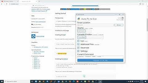how to convert py to exe using auto py to exe windows 10