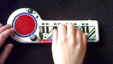 Circuit bent mini keyboard
