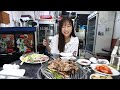 돼지한마리에 100g나오는 하얀살 특수부위 20년 전통! 가볍게 1.5kg 먹방 Korean mukbang eating show