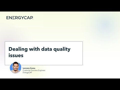 Dealing with data quality issues - video from EnergyCAP