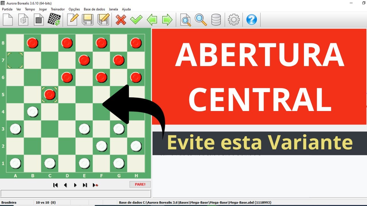 Análise da Abertura Central no Jogo de Damas (Evite Esta Variante)