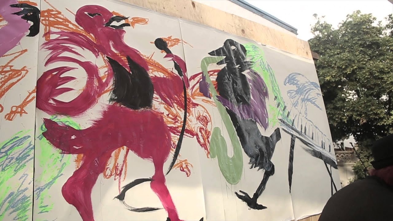 Jonqui Albin: Live Painting at Davis Jazz & Beat Festival