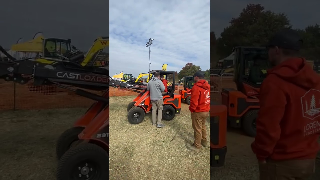 Cast Loaders at Equip Expo Demo Yard 