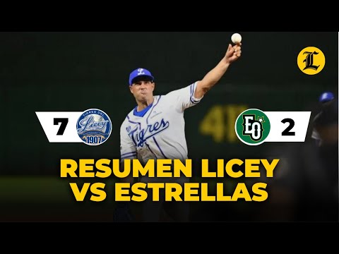 RESUMEN LICEY VS ESTRELLAS | 19 DIC | PELOTA INVERNAL