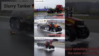 Heavy Vehicle ABS Testing 🚨 Volvo vs Tractor Trailer #shorts