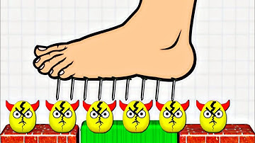 Hide Ball Logic puzzle Game / Draw To Smash Game / Level 9999 - 10000 Game / ASMR Gameplay 