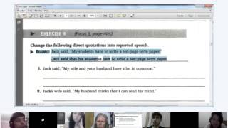 Advanced English - Lesson 5 - Speaking / Listening: Reported Speech: Who said what to whom