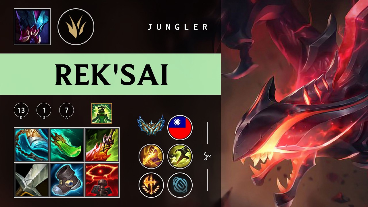 Rek'Sai Jungle vs Lee Sin - TW Challenger Patch 26.04