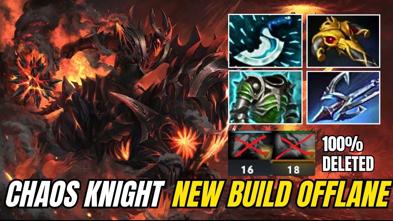 INSANE NEW build [Chaos Knight] Inmortal Deleted Muerta Spammer - Dota 2 Pro Gameplay 7.34d