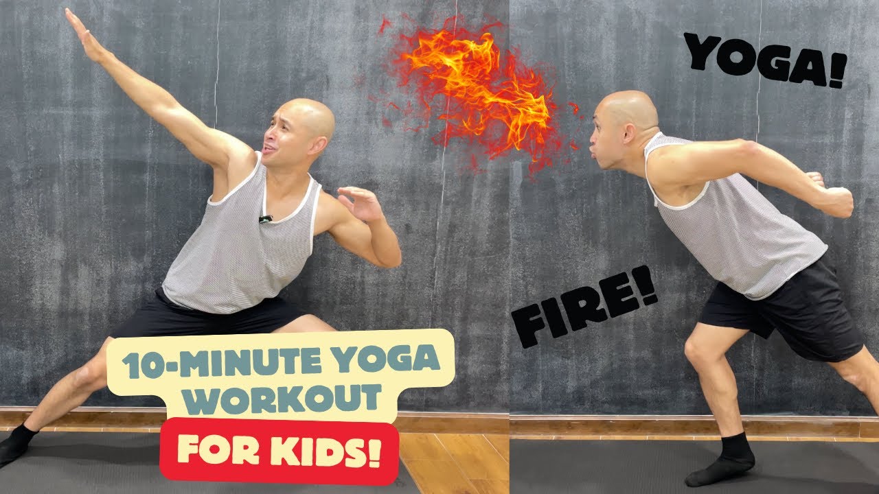 10-Minute Yoga Workout for Kids & Beginners | Let's Become Yoga Masters!