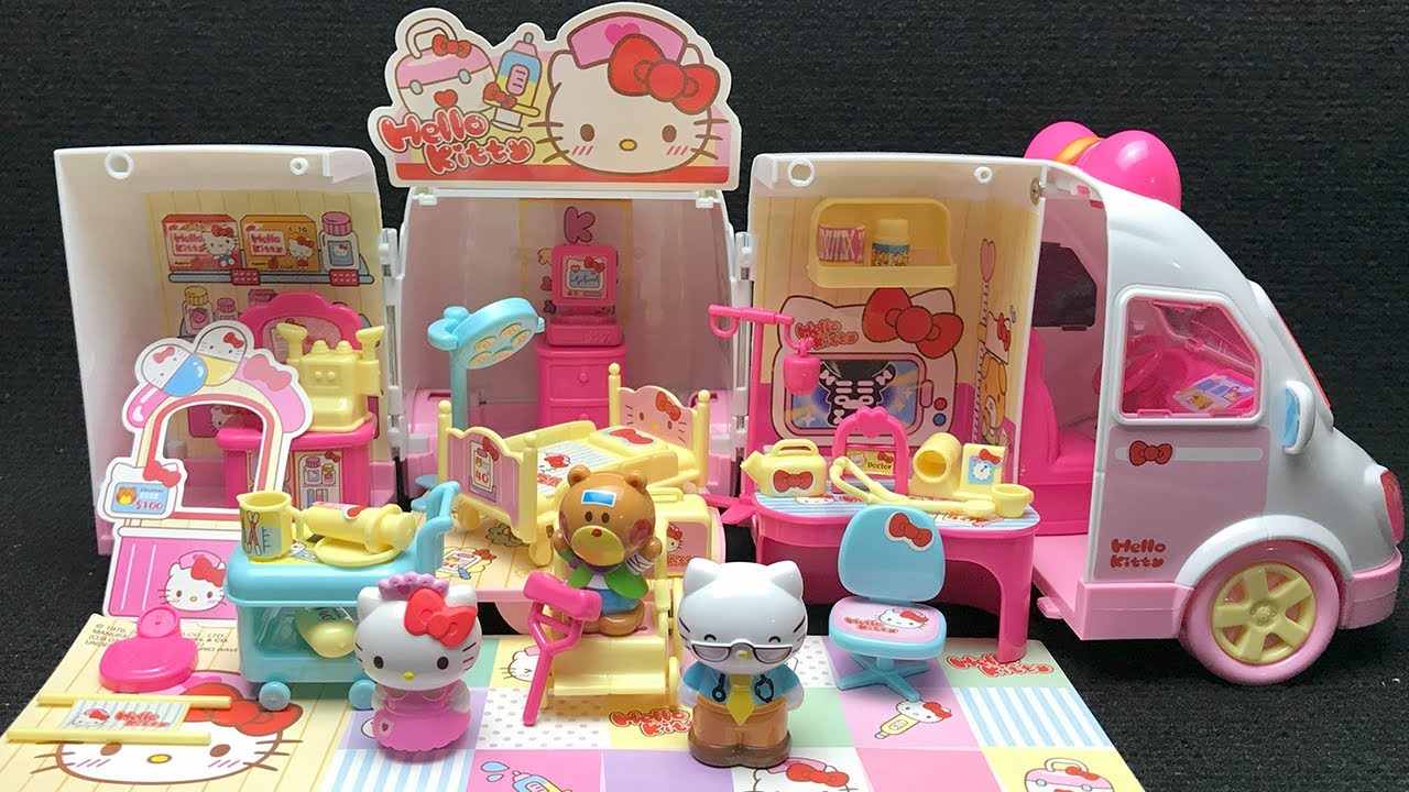 Hello Kitty Ambulance Car Doctor Playset Satisfying with Unboxing Compilation Toys ASMR 