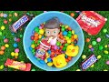 Oddly Satisfying ASMR | Unboxing a Lots of Glossy Lollipops &amp; Rainbow Candy - Relaxing Video
