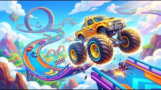 🚨New MONSTER TRUCK vs GIANT DRAGON Extreme Mega Ramp Challenge!