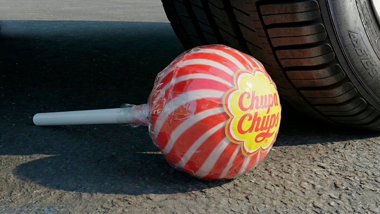 Crushing Experiments! &Car vs Crunchy Rainbow Giant Sline Balloons & Soft Things By Car