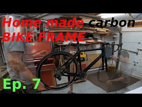 Home made carbon BIKE FRAME project - Ep. 7 - Shimano 105 components installation