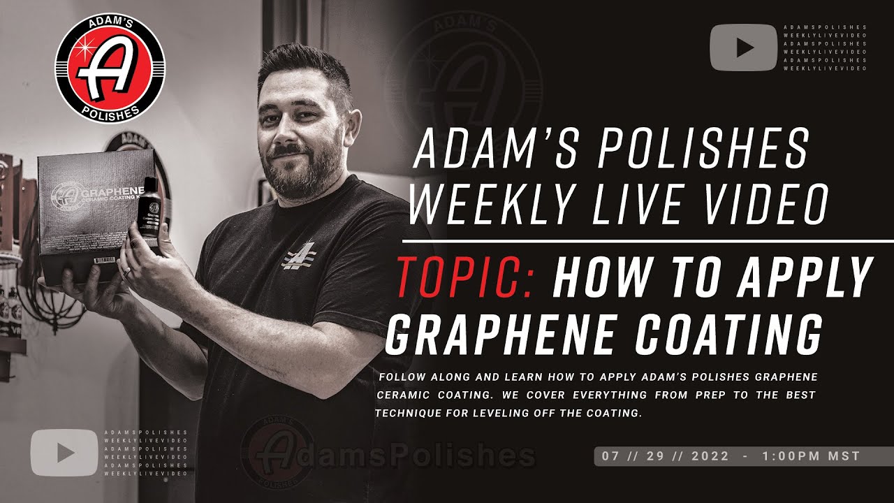 Adam's Polishes UV Graphene Ceramic Coating Kit, Verified 10H Ceramic Coating, 7+ Years of Protection & UV Glow Technology, Apply After Car Wash