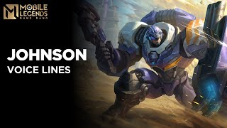 Johnson - All Voice Lines | Mobile Legends Bang Bang
