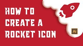 how to create rocket icon in illustrator tutorial