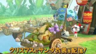 PSP『モンハン日記 ぽかぽかアイルー村』CMムービー（クリスマスVer.）