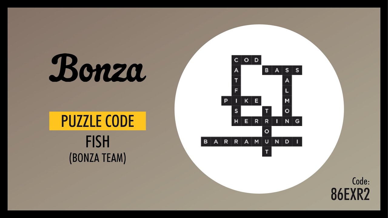Bonza Word Puzzle Puzzle Code Fish Bonza Team YouTube