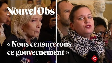 Motion de censure : Le Pen et Panot confirment qu'elles voteront contre le gouvernement Barnier