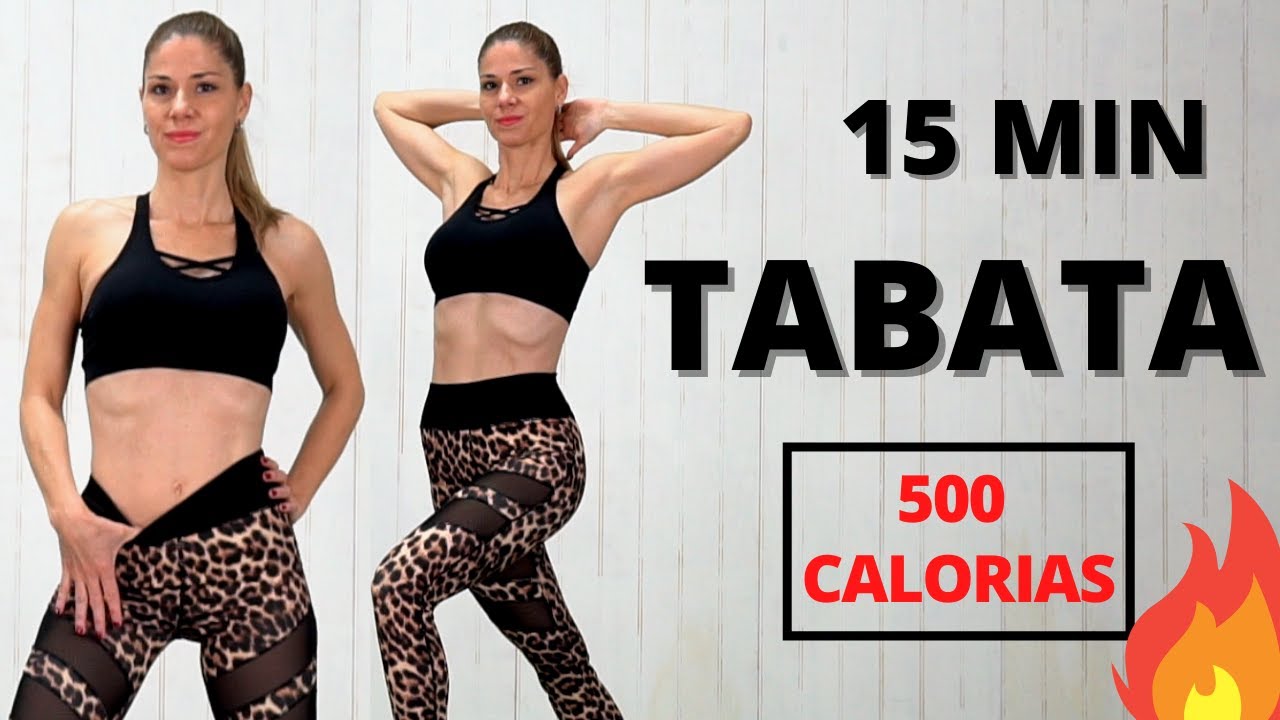 RUTINA TABATA 15 MINUTOS 💥 INTENSOS PARA ADELGAZAR *QUEMA 500 CALORIAS* EN CASA MUJER / QUEMA GRASA