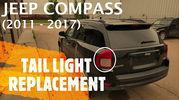 2022 jeep compass tail light cover replacement
