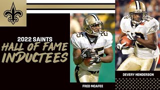 Devery Henderson, Fred McAfee to Enter New Orleans Saints Hall of Fame