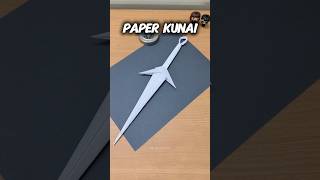 How to make a Paper Kunai🗡️| Easy Origami Ninja Weapon Tutorial #origami #shorts