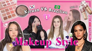 [K-Trend]Korean College Student's Makeup Features, Trend! Compared to Brazilian Student!