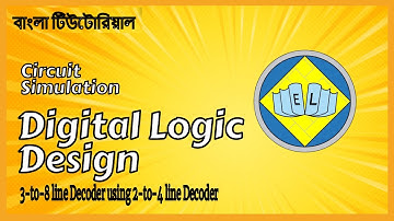 3-to-8 line Decoder using 2-to-4 line Decoder in Logisim