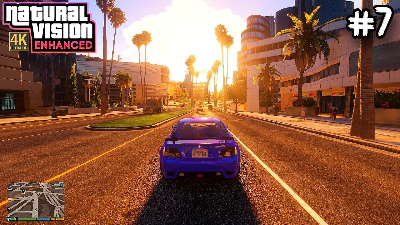 Grand Theft Auto 5 Natural Vision Enhanced Gameplay Walthrough Part 7 - PC 4K 60FPS No Commentary