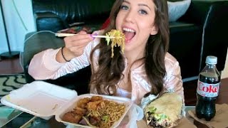 PANDA EXPRESS + CHIPOTLE EATING SHOW! MUKBANG! | MEESH LA PANDA EXPRESS + CHIPOTLE EATING SHOW! MUKBANG! | MEESH LA