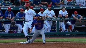 NYM@TEX: Mazara plates a run with a fielder