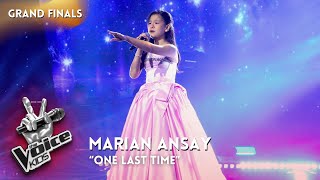 Marian Ansay Ders A Heartbreaking Finale With One Last Time  The Voice Kids 2025