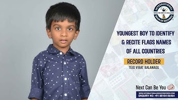YOUNGEST BOY TO IDENTIFY & RECITE FLAGS NAMES OF ALL COUNTRIES