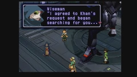 Xenogears (1998) - Nortune D-Block - Meeting Wiseman