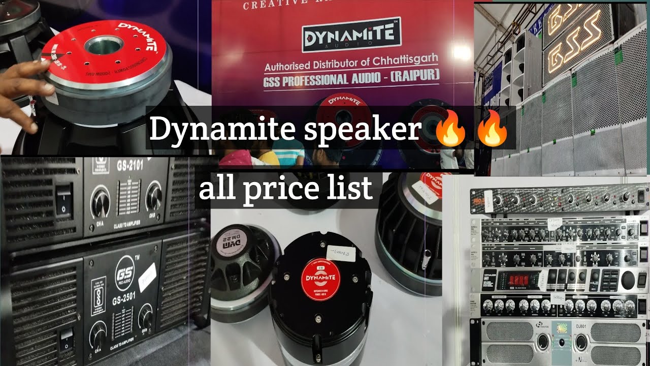 Dynamite speaker price list and sweeton speaker price list 