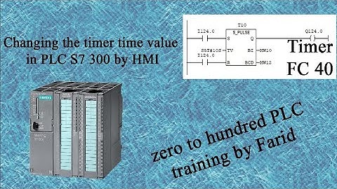 Changing the timer time value in PLC S7 300 by HMI