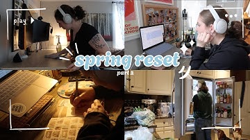 spring reset pt. 2🌷deep cleaning, goals, digital declutter