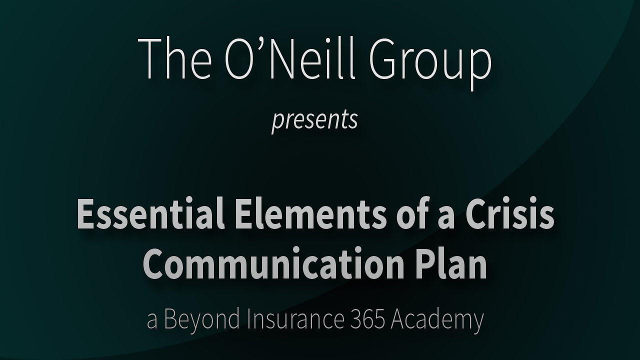 Essential Elements Of A Crisis Communication Plan Youtube Essential Elements Of A Crisis Communication Plan Youtube